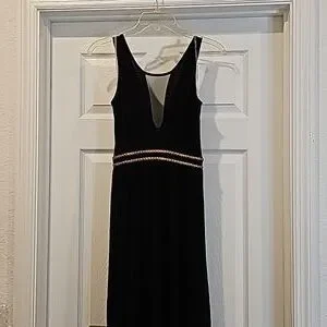 oh polly dresses black Brittany Draped Corset Mini Dress in Black